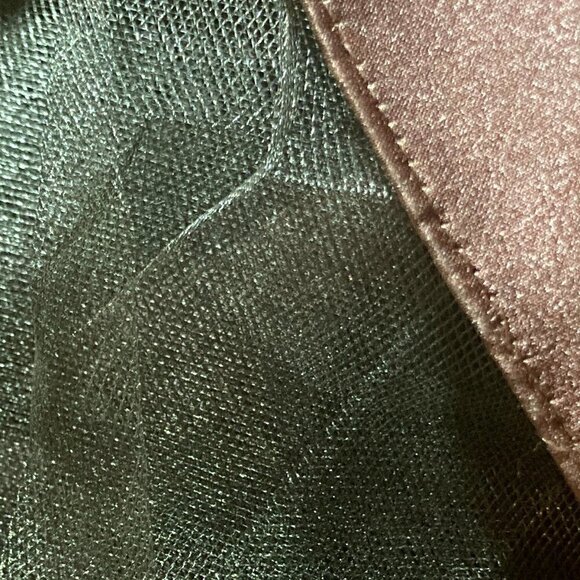 David's Bridal SZ 8 truffle satin strapless formal flare gown bridal formal prom - Picture 10 of 13